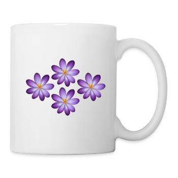 Blumen, Blumen-t-Shirts, Blumen-Hoodies, Blume - Tasse - Weiß - Rechts