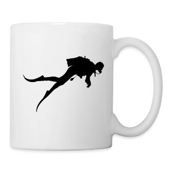 Divers / diving / Scuba Diver - Mug - white - Right