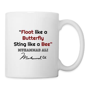 Muhammad Ali, Muhammad Ali citations, citations célèbres, - Mug blanc - blanc - Droite