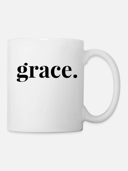 Grace Gnade Christlich Jesus Christus Geschenk - Tasse - Weiß