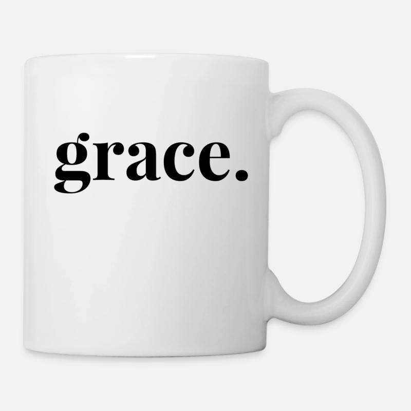 Grace Gnade Christlich Jesus Christus Geschenk - Tasse - Weiß