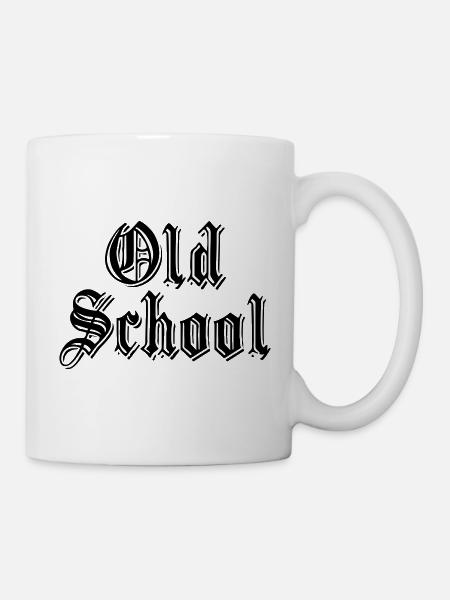 116398908 158212286 Old School - Tasse - Weiß