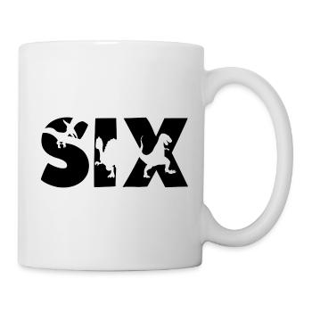 SIX Years Dinosaur Kids T-Rex - Mug - white - Right