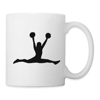 Cheerleader Geschenk Sport Tanzen Baseball Jubeln - Tasse - Weiß - Rechts