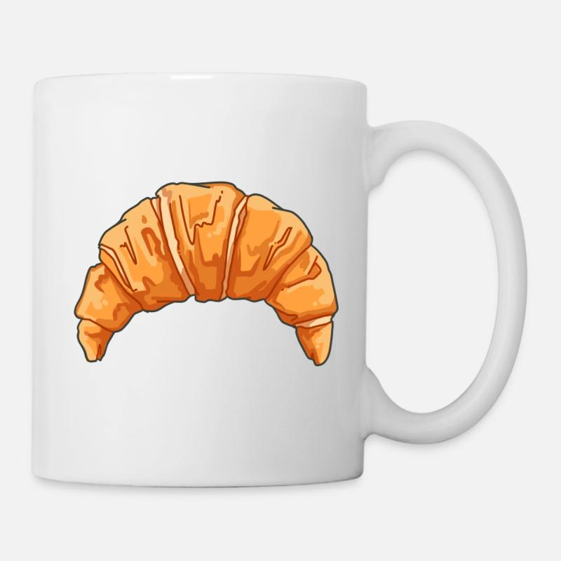 Croissant - Tasse - Weiß