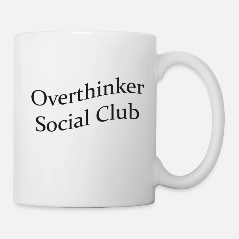 Overthinker social club - Mug - white