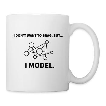 Model Datenwissenschaft Informatik Geschenk - Tasse - Weiß - Rechts