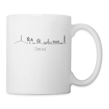 Seoul South Korea Skyline - Mug - white - Right