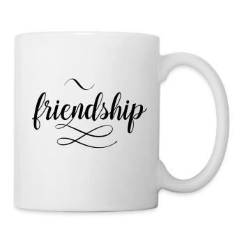 amitié - Mug blanc - blanc - Droite