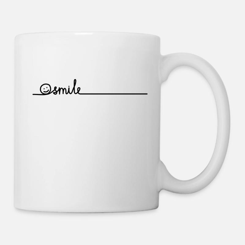 Smile - Mug blanc - blanc
