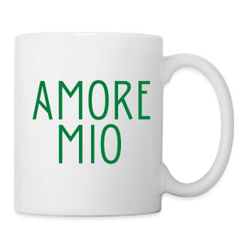AMORE MIO idée cadeau citation italien mon amour - Mug blanc - blanc - Droite