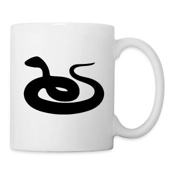Mamba minimal serpent Reptile Silhouette - Mug blanc - blanc - Droite