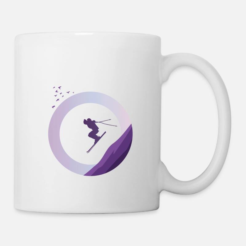 Mountain skiing - Mug - white