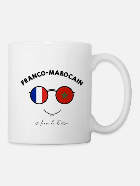 Franco-marocain et fier de l'être - Mug blanc - blanc