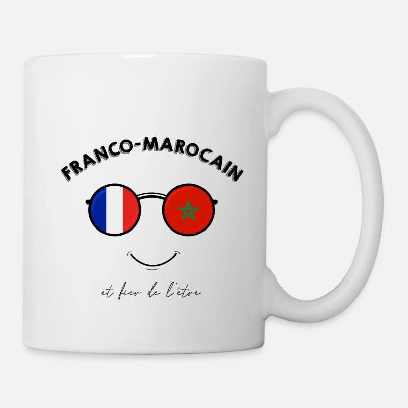 Franco-marocain et fier de l'être - Mug blanc - blanc