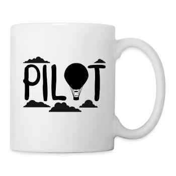 Montgolfière vole montgolfière - Mug blanc - blanc - Droite