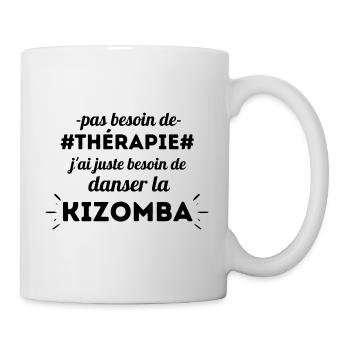 Citation humour Kizomba, - Mug blanc - blanc - Droite