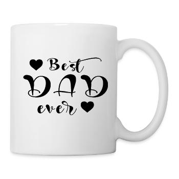 Bester Papa aller Zeiten, Vatertag, Bester Papa, Papa - Tasse - Weiß - Rechts