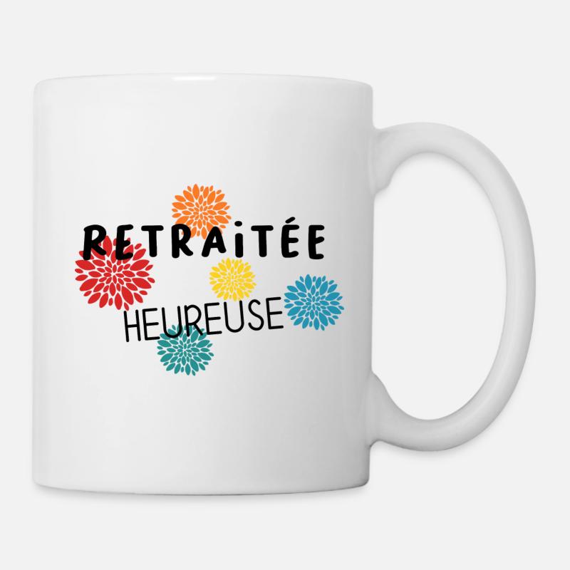 RETRAITE. BONNE RETRAITE. JOYEUSE RETRAITE - Mug blanc - blanc
