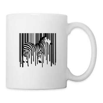 ZEBRA Barcode Drippy Graffiti Street Art - Mug - white - Right
