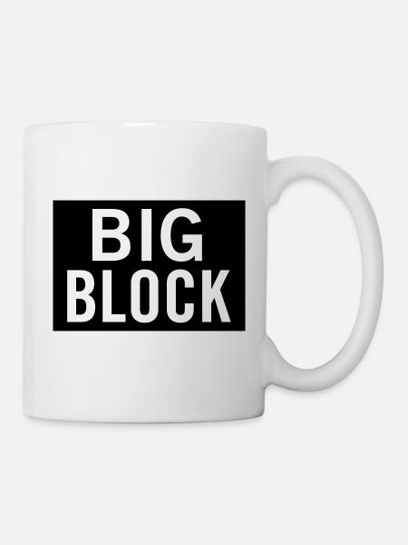 Big Block - Tasse - Weiß
