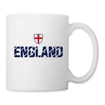 ENGLAND ENG WAPPEN EMBLEM MIT KREUZ - Tasse - Weiß - Rechts