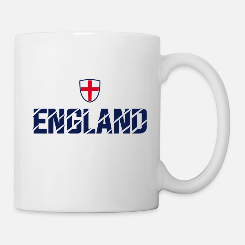 ENGLAND ENG WAPPEN EMBLEM MIT KREUZ - Tasse - Weiß