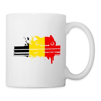 Motorrad Motorsport Belgien Rennstreifen - Tasse - Weiß - Rechts