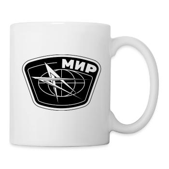 Mir Kosmos Gagarin Sputnik Weltraum Astronaut - Tasse - Weiß - Rechts