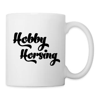 Pferd auf Stöck Pferd in Tasche Hobby Horsing Baby - Tasse - Weiß - Rechts