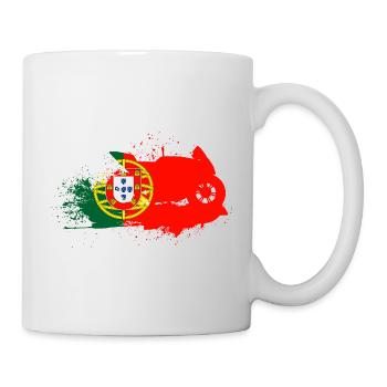 Moto Art Motorsport Portugal Flag - Mug - white - Right