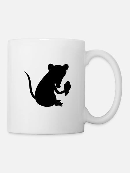 Eiscreme Maus Gelato Tüte Street Art - Tasse - Weiß