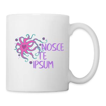 Herz Krake - Nosce Te Ipsum - Latin 2 - Mug blanc - blanc - Droite