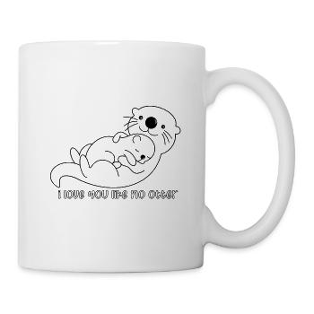 Otter Liebe - Tasse - Weiß - Rechts