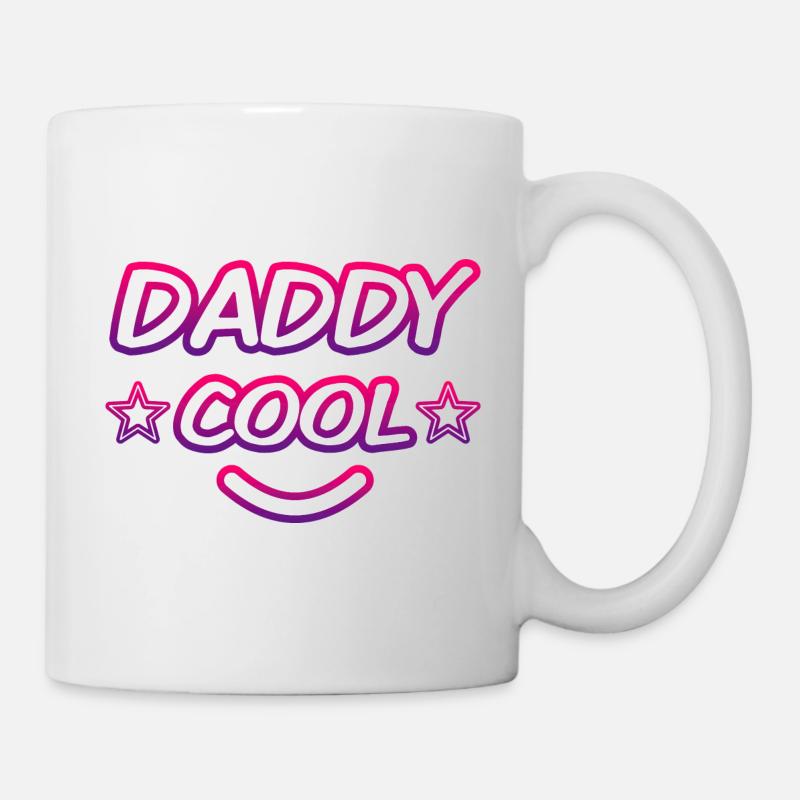 daddy cool, dad's day, father - Mug blanc - blanc
