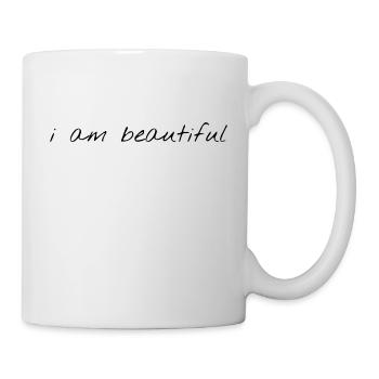 i am beautiful - Tasse - Weiß - Rechts