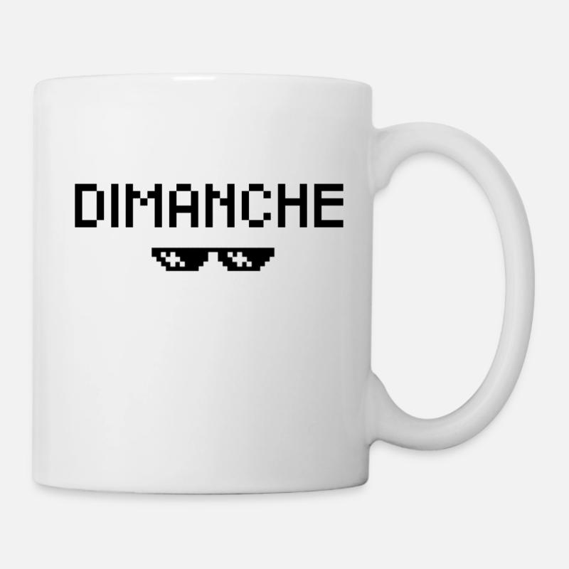 DIMANCHE - Mug blanc - blanc