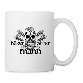 BÖSER ALTER MANN WIKINGER VIKINGS - Tasse - Weiß - Rechts