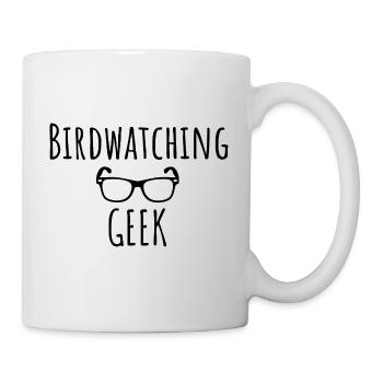 Vögel beobachten lustiger Spruch - Birdwatching Ge - Tasse - Weiß - Rechts