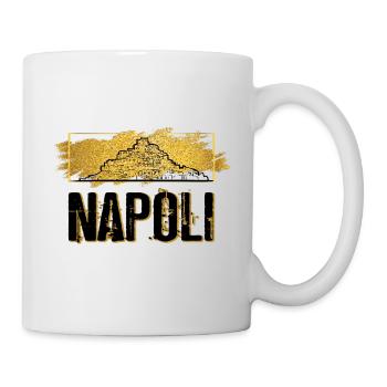 Naples Italy City Skyline Home Love Gold - Mug - white - Right