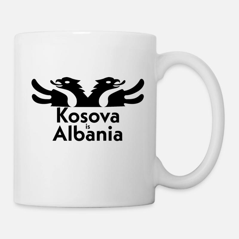 Kosova est Albanie - Mug blanc - blanc