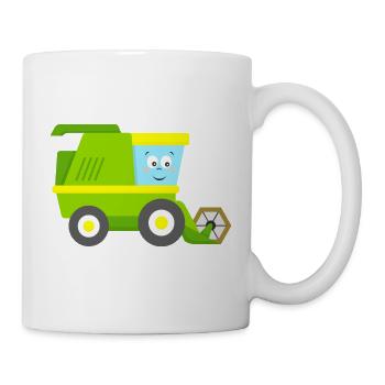 Combine Harvesters Harvesting Vehicle Agricultural Machine - Mug - white - Right
