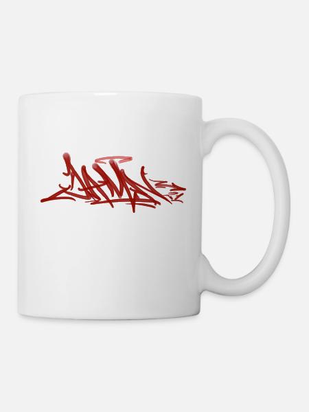 Damn Graffiti - Tasse - Weiß