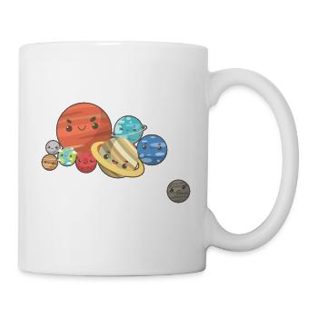 Pluto Planet Weltraum Wissenschaft Sterne - Tasse - Weiß - Rechts