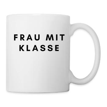Frau mit Klasse - Tasse - Weiß - Rechts
