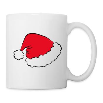 Chapeau de Père Noël - Mug blanc - blanc - Droite
