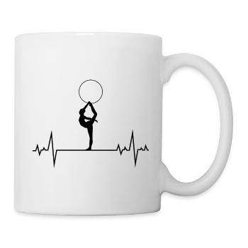 Gymnastique rythmique Hoop Gymnast Heartbeat - Mug blanc - blanc - Droite