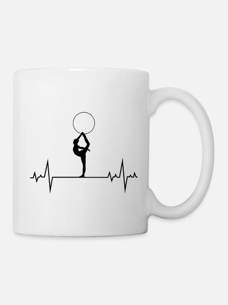 Gymnastique rythmique Hoop Gymnast Heartbeat - Mug blanc - blanc