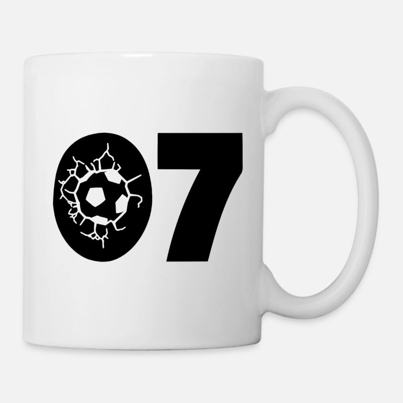Fussball Trikot Nummer 07 - Tasse - Weiß