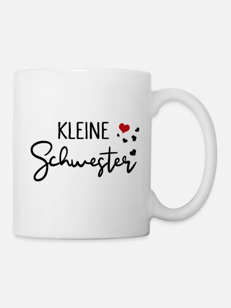 Kleine Schwester Familien Liebe - Tasse - Weiß